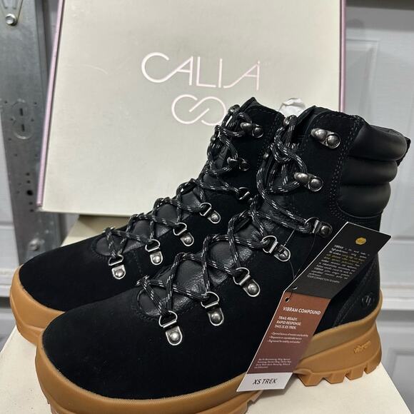 Calia By Carrie Underwood Ella Lace Up Boot Size 8 Black Army Street Wear New - Picture 8 of 9